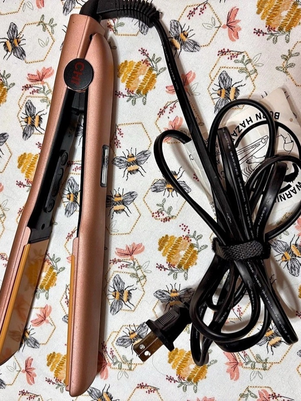 CHI Rose Gold Series Digital Titanium Flat Iron Ceramic Flat Iron in Pink